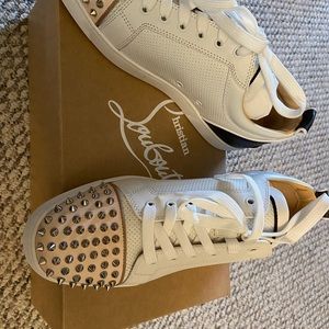 NIB Christian Louboutin sneakers with spikes, box and bags included, size 44